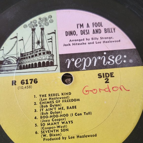 DINO, DESI & BILLY I'm A Fool LP Vinyl 1965 Reprise Records 6176 Pop Rock LP9 - Picture 6 of 9